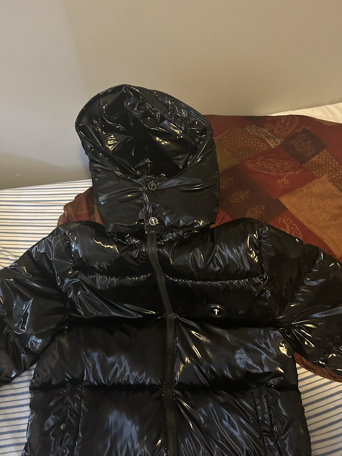 Trapstar Shiny Black Puffer Jacket - photo 4