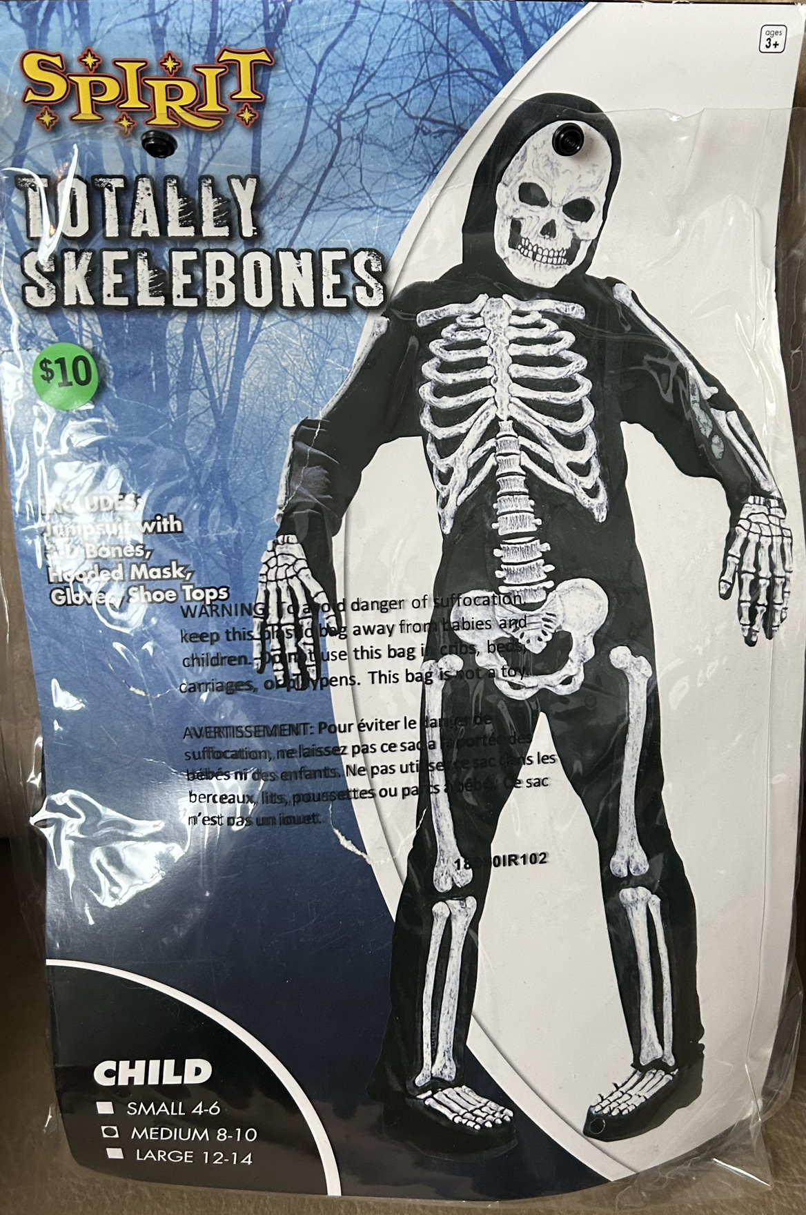 Child’s Skeleton Halloween Costume