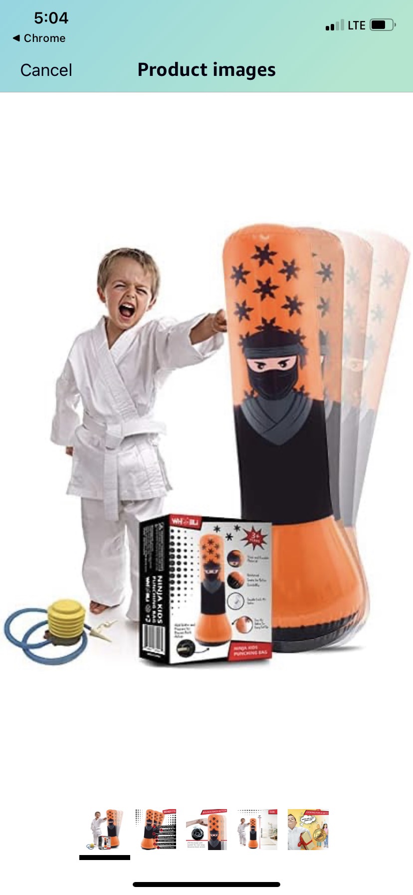 Inflatable Punching Bag ( New ) but box is not inngood shape