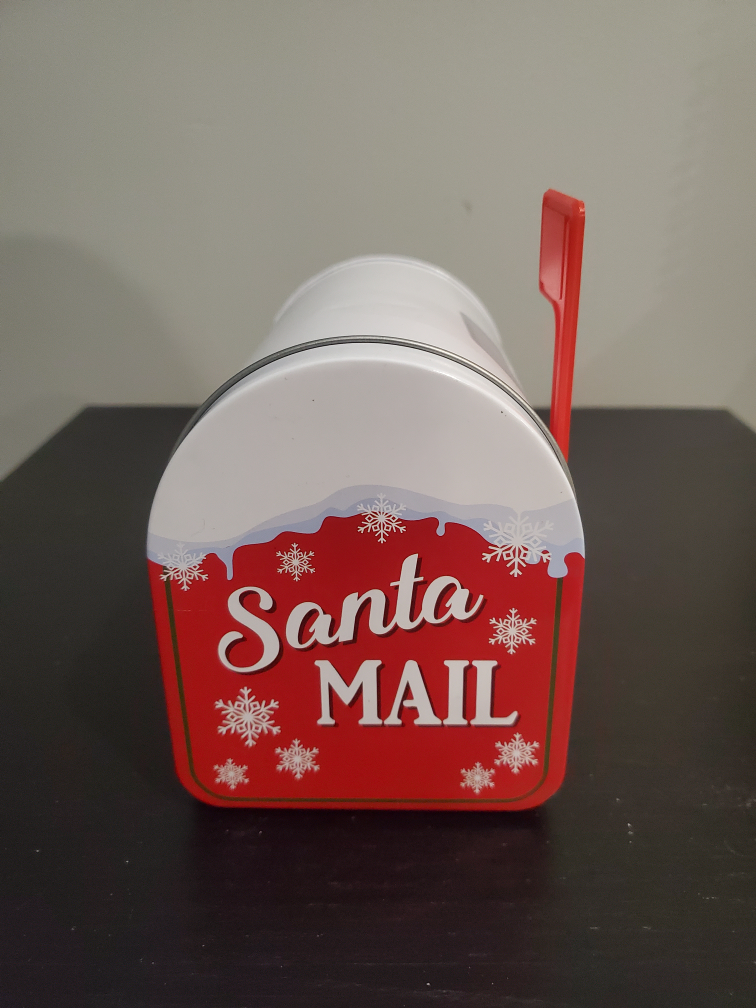 Christmas Mailbox Themed Cookie Tin - photo 2