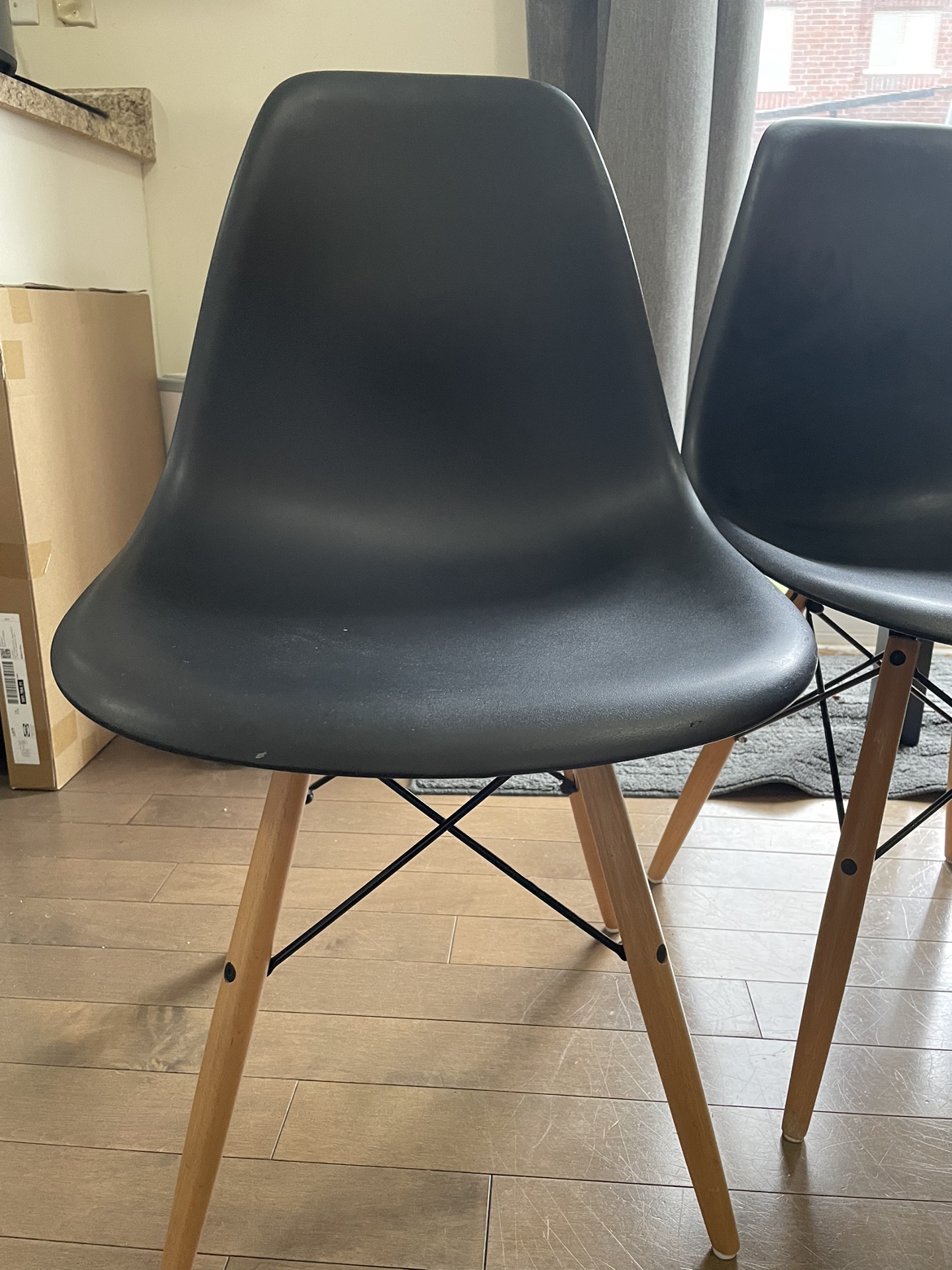 Black Dining Table and Chairs - photo 3