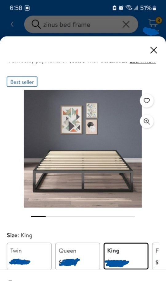 Zinus Joseph 10 Inch Metal Platform Bed Frame - photo 2