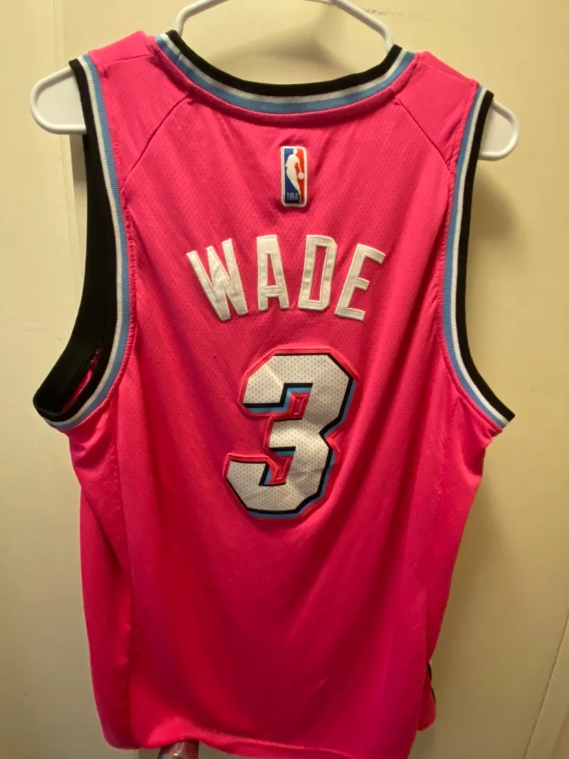 Miami Heat Dwyane Wade Pink Jersey image indicator(2)
