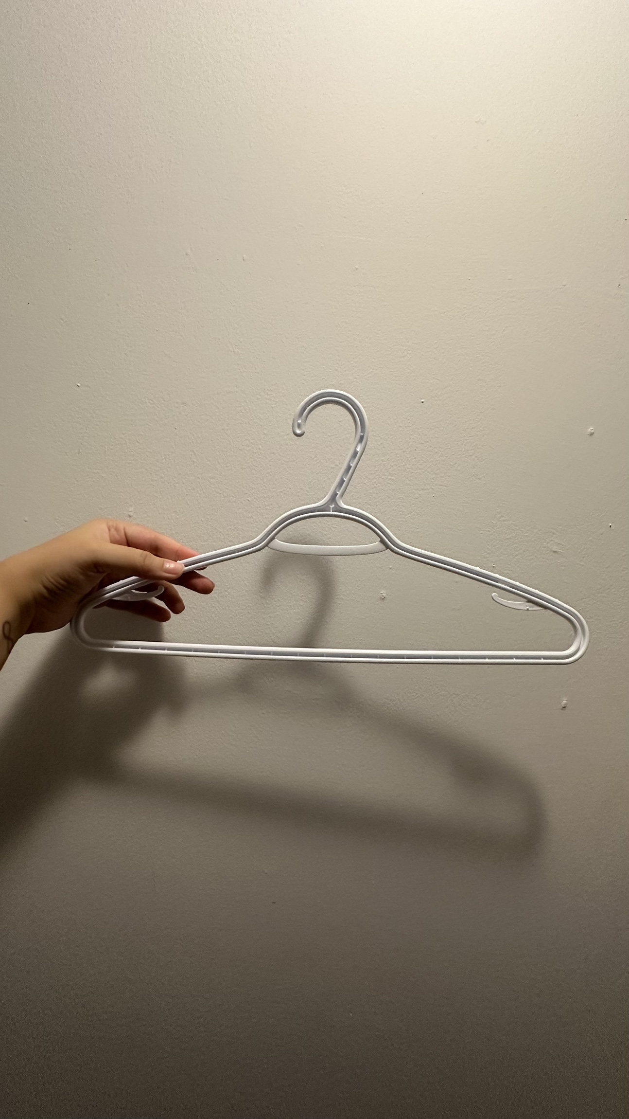 White Plastic Hangers