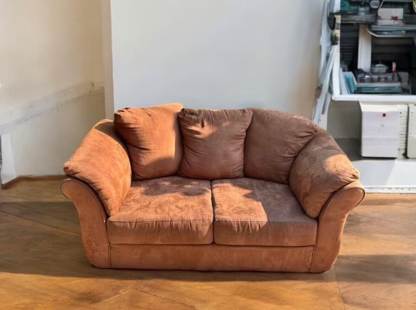 Brown Loveseat Can Deliver