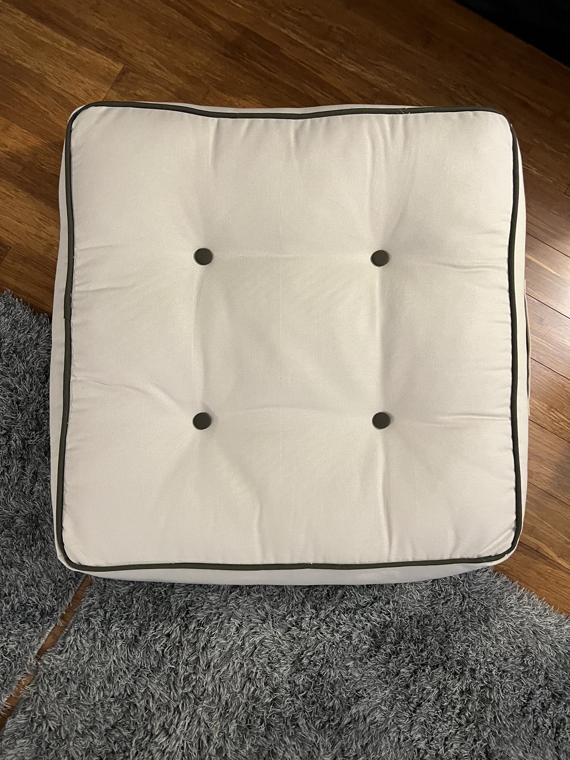 Floor Cushion x 2 (cream and grey colour) - photo 3
