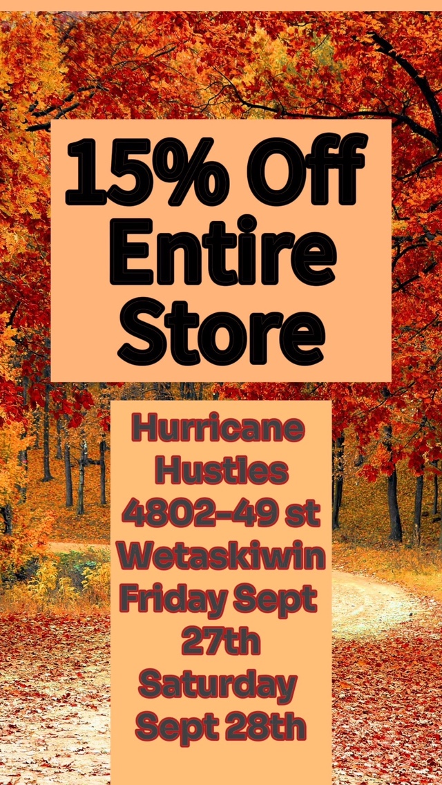 15% Off Entire Store Sale Sign