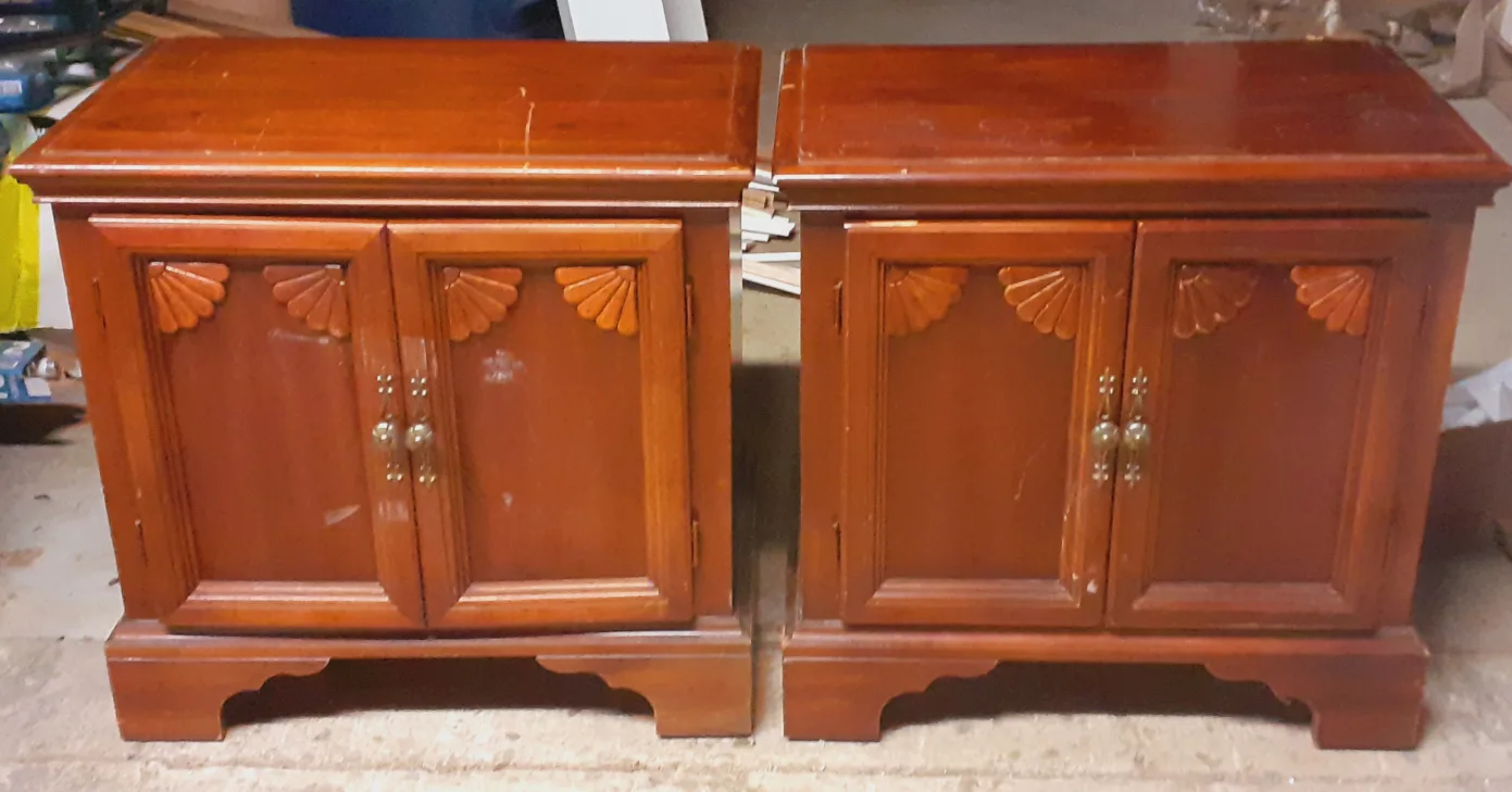 Pair of Wooden Nightstands thumbnail