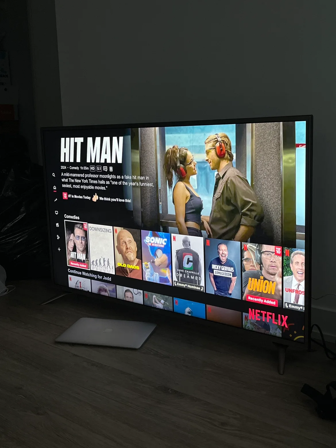 Sharp 55” TV image indicator(3)