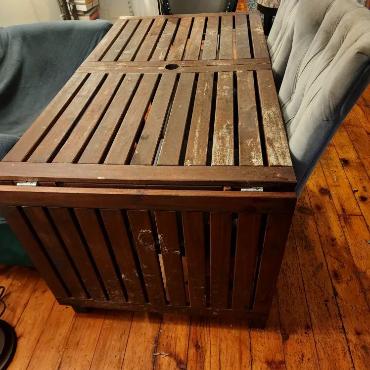 IKEA Wooden Expandable Outdoor Table image indicator(2)