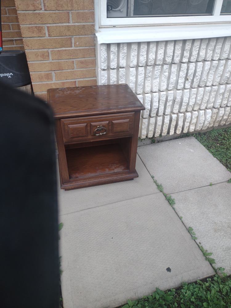 Wood End Table