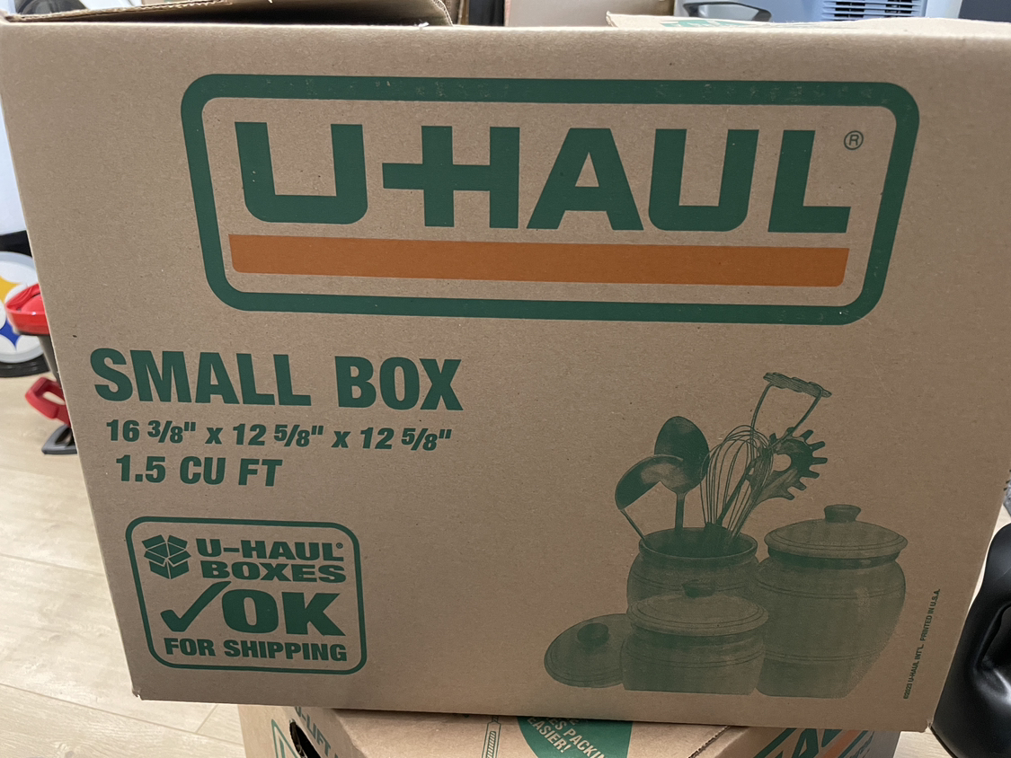 U-Haul boxes