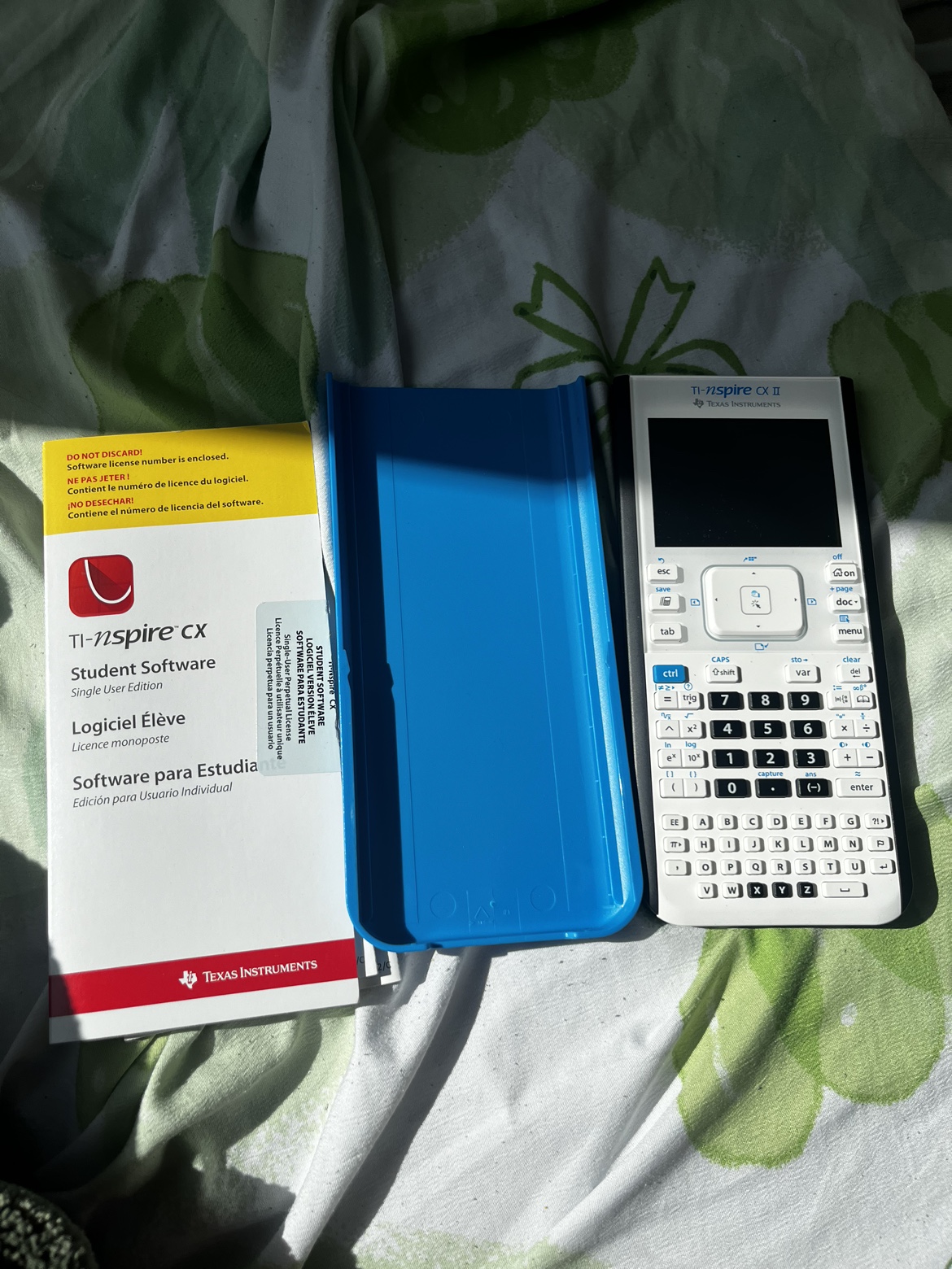 TI-Nspire CX Graphing Calculator blue