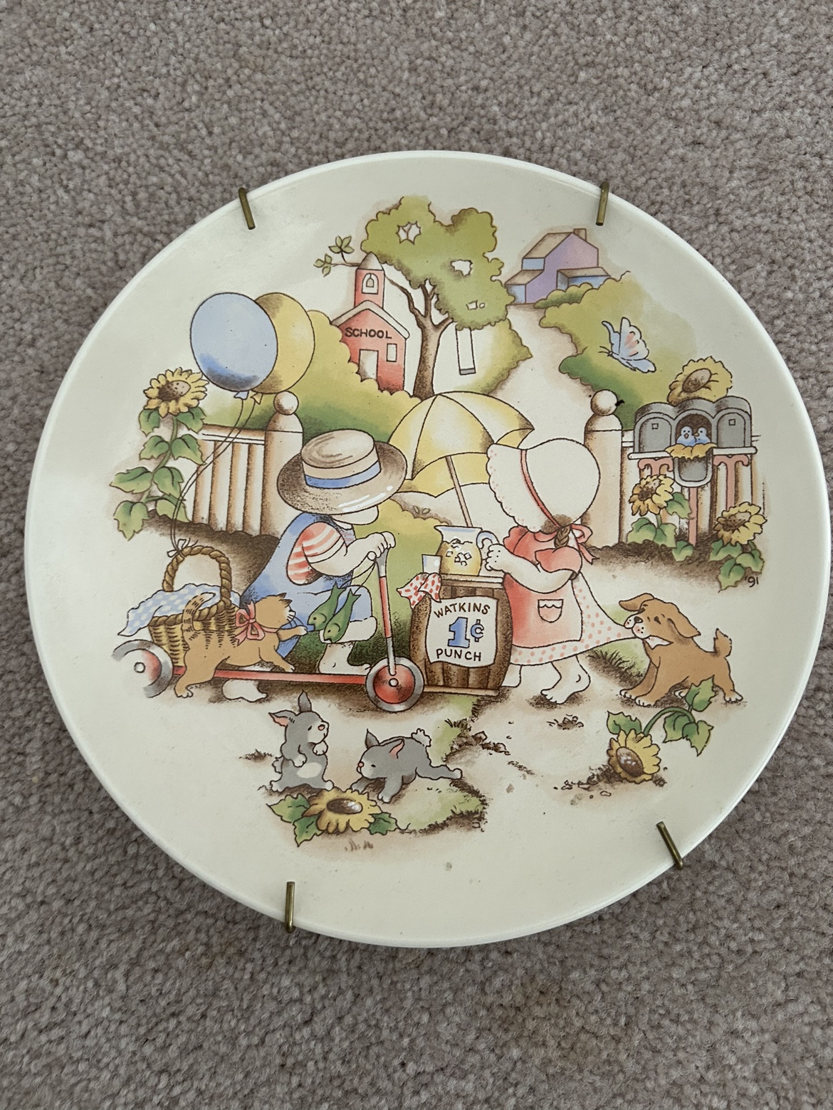 Country Kids Collector's Dessert Plate Good Friends are Forever - photo 3