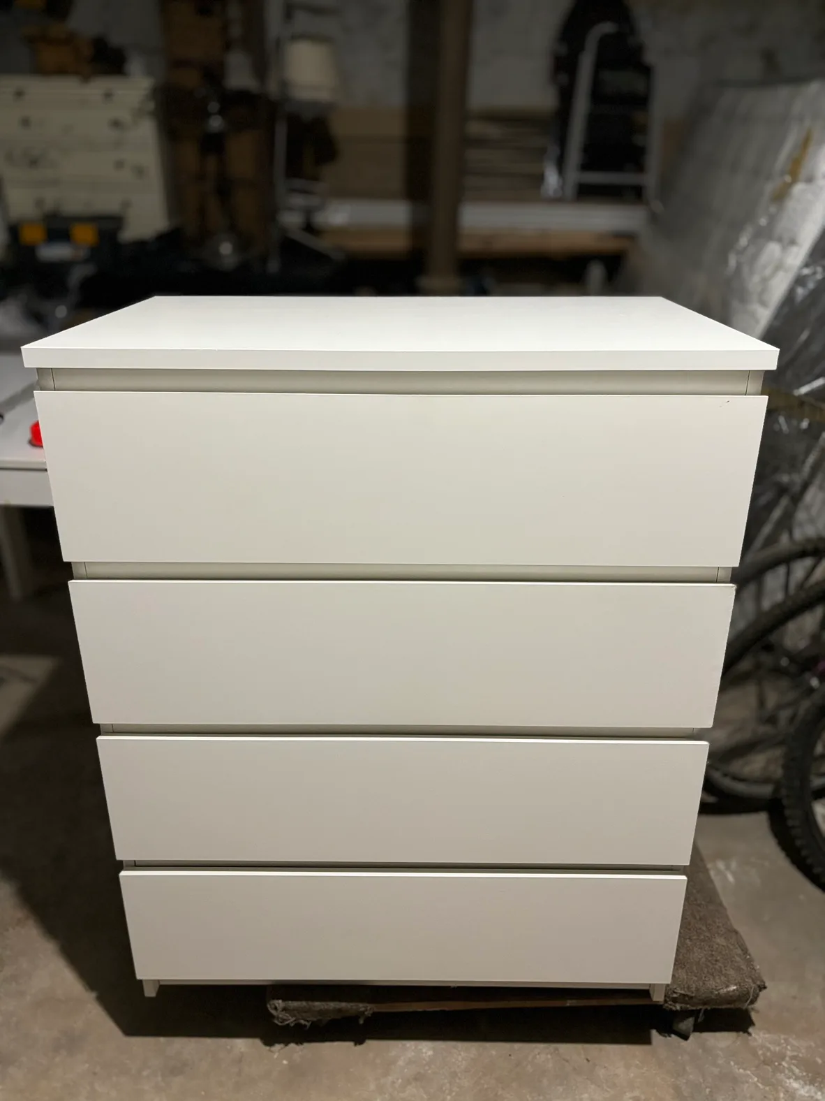 White 4 Drawer Dresser $75 thumbnail