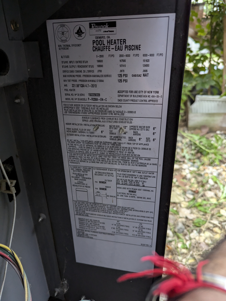 Raypak Pool Heater - photo 2