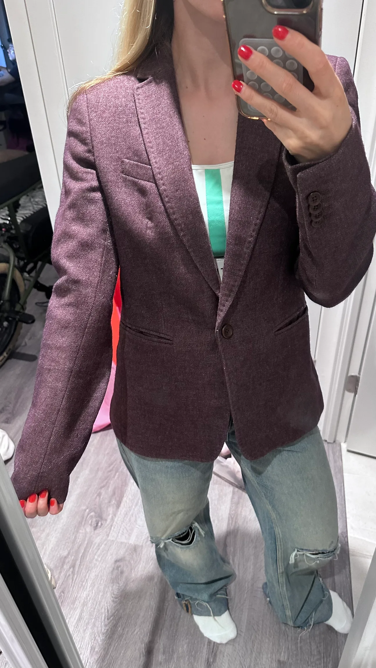 Burgundy Blazer image indicator(2)