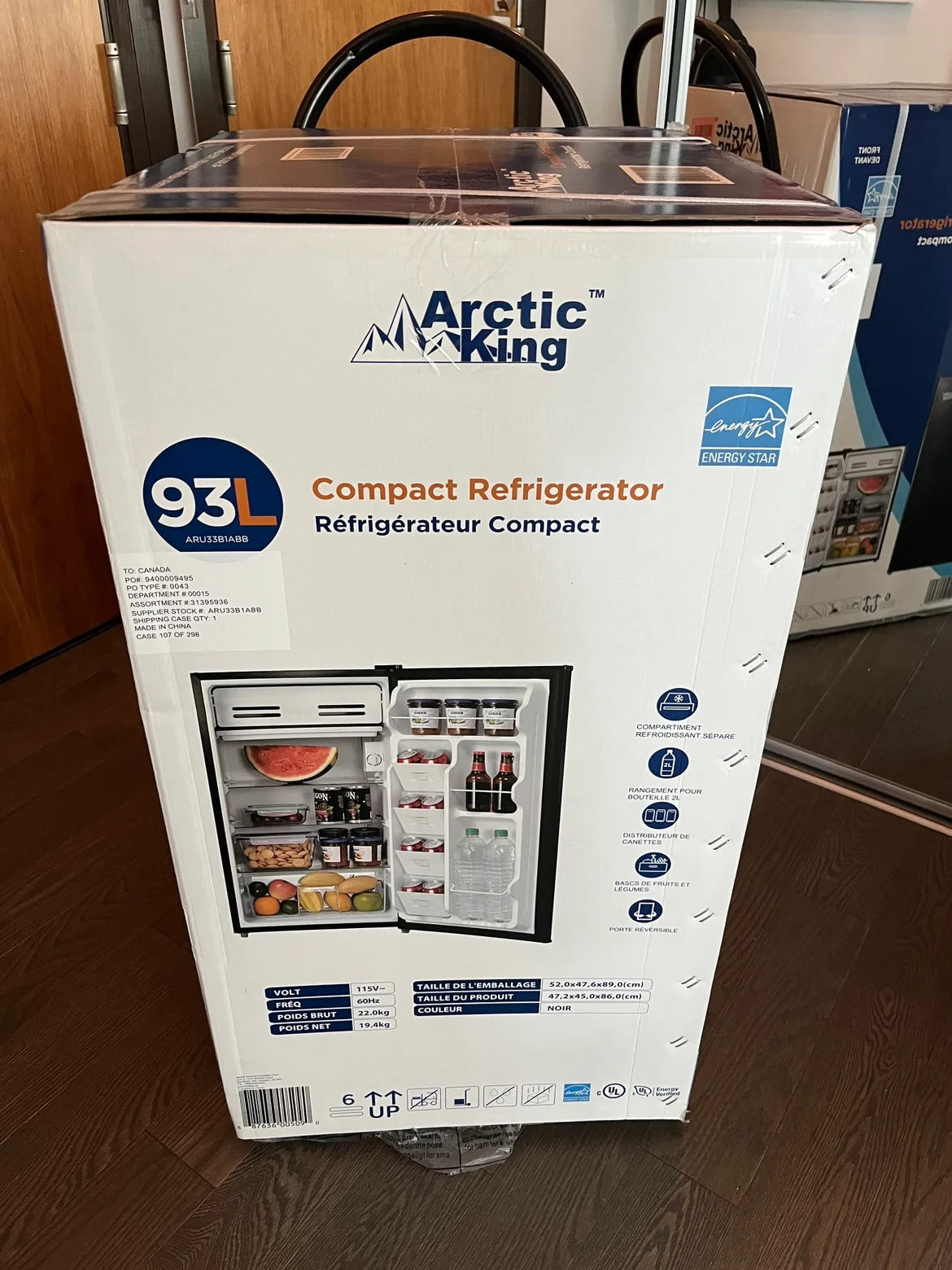 Arctic King mini Fridge (93L / 3.3 cu ft) thumbnail