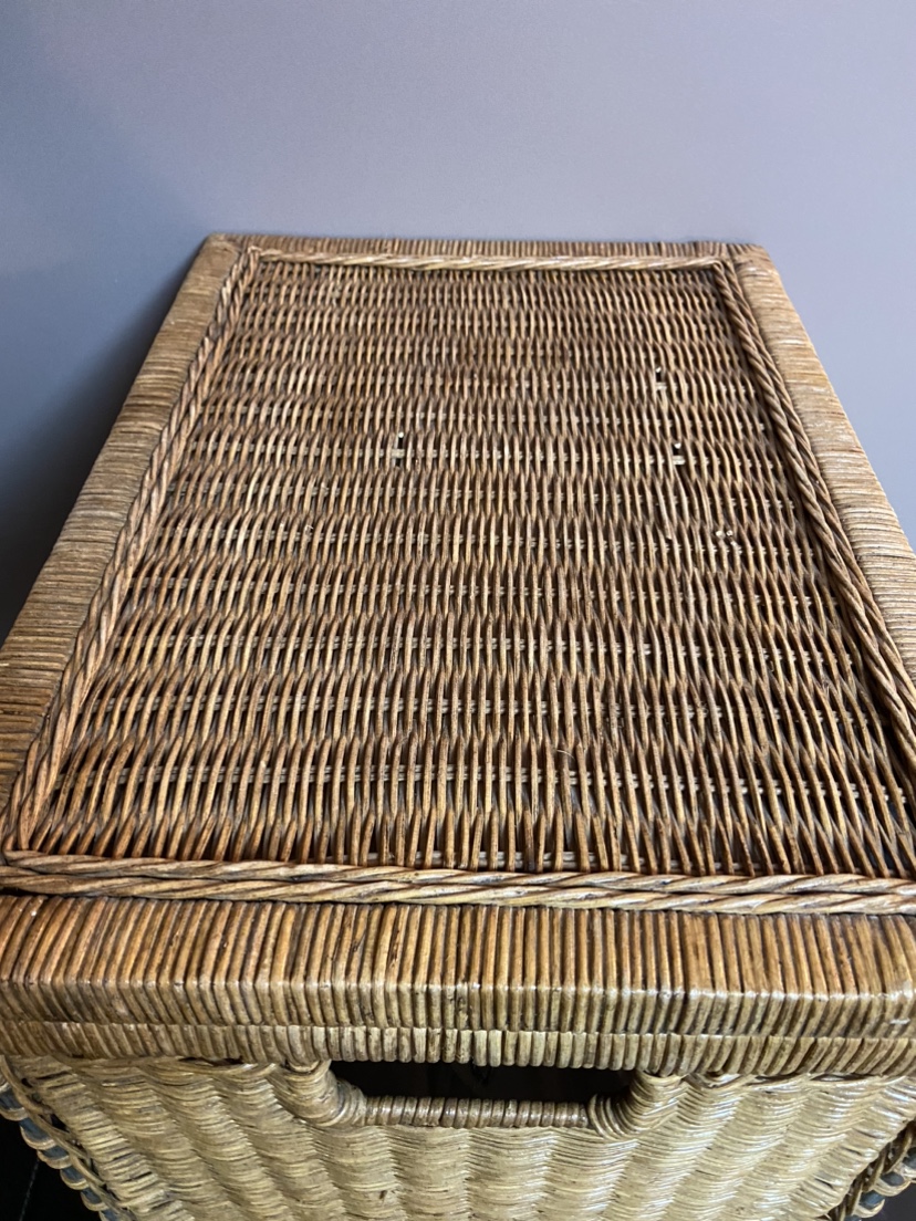 Wicker Storage Basket with Metal Frame - photo 5