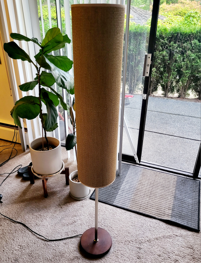 MCM Wicker Floor Lamp - photo 2