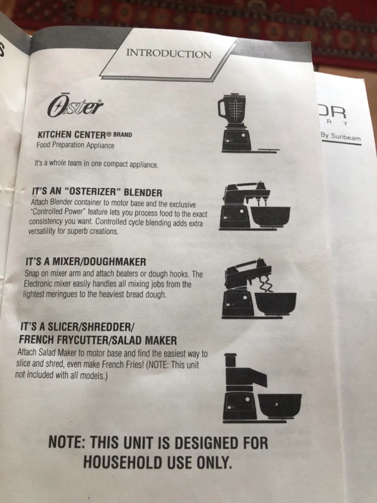 🧡 Vintage Oster Kitchen Centre Appliance. never used. in box image indicator(8)