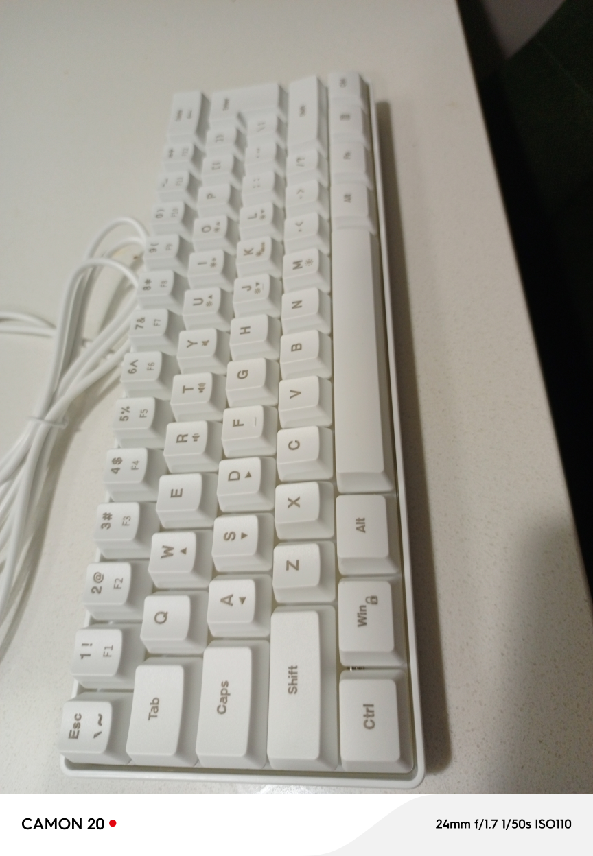 White Wired Keyboard  Completely new - photo 2