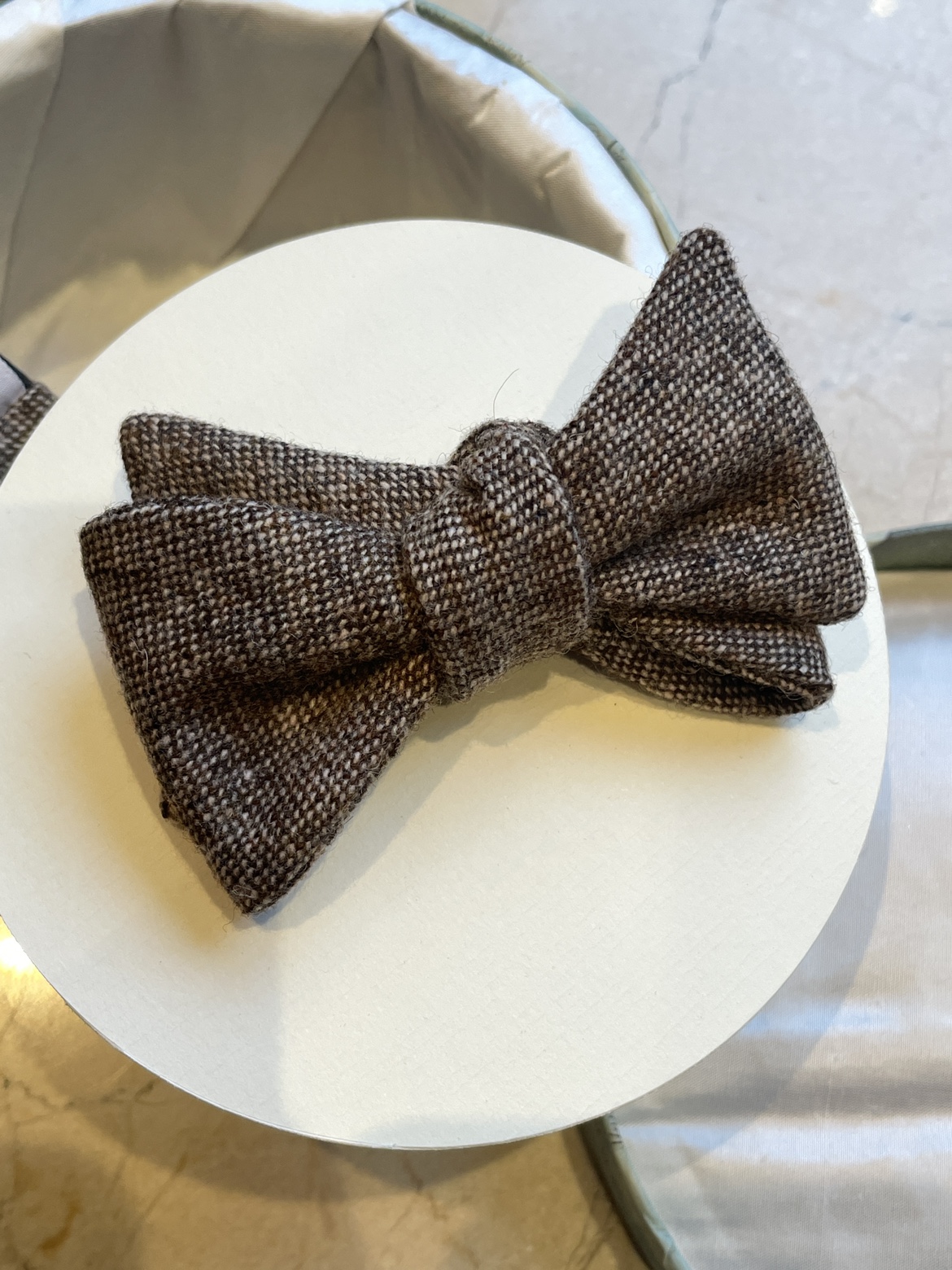 Brand New Lutiste Paris 1871 Brown Bow Tie - photo 3