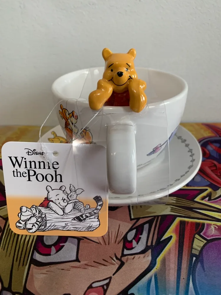 Winnie the Pooh Ceramic 3D Teacup and Saucer Set thumbnail