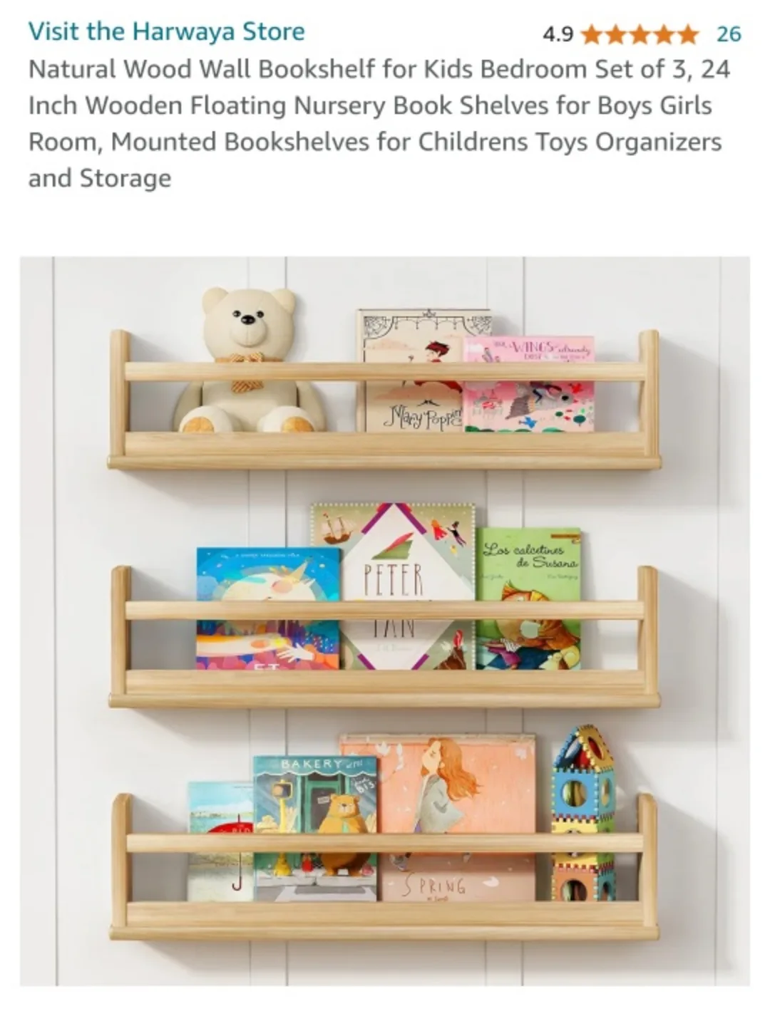 Wooden Wall Shelf Set image indicator(2)