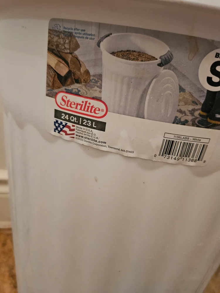 Sterilite 24 Qt White Utility Can image indicator(2)