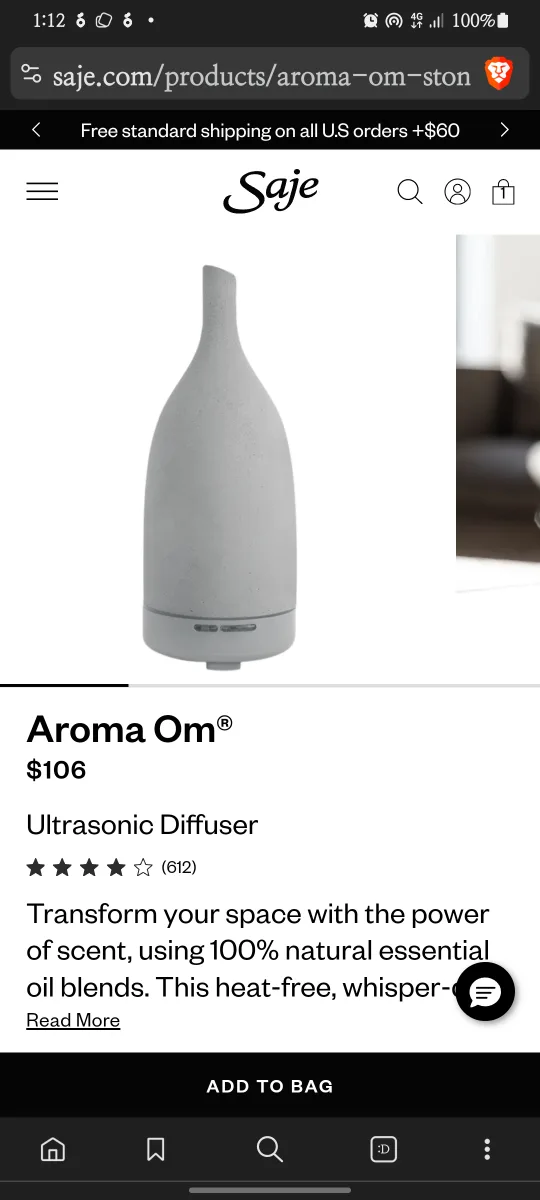 Saje Aroma Om Ultrasonic Diffuser image indicator(3)