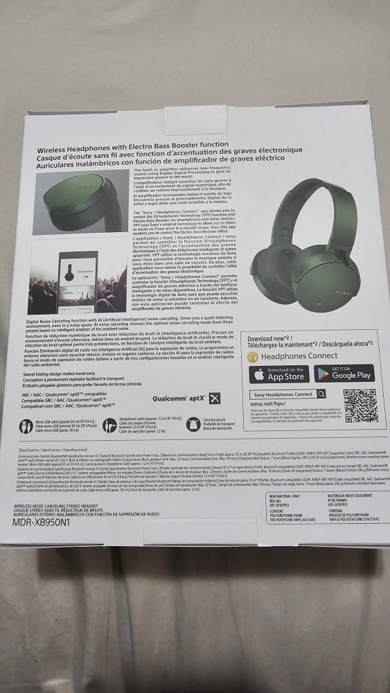 Sony XB950N1 Wireless Headphones, Green - photo 2