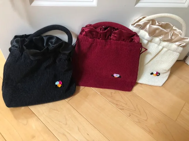 🧡Set of 3 Corduroy Bags image indicator(2)
