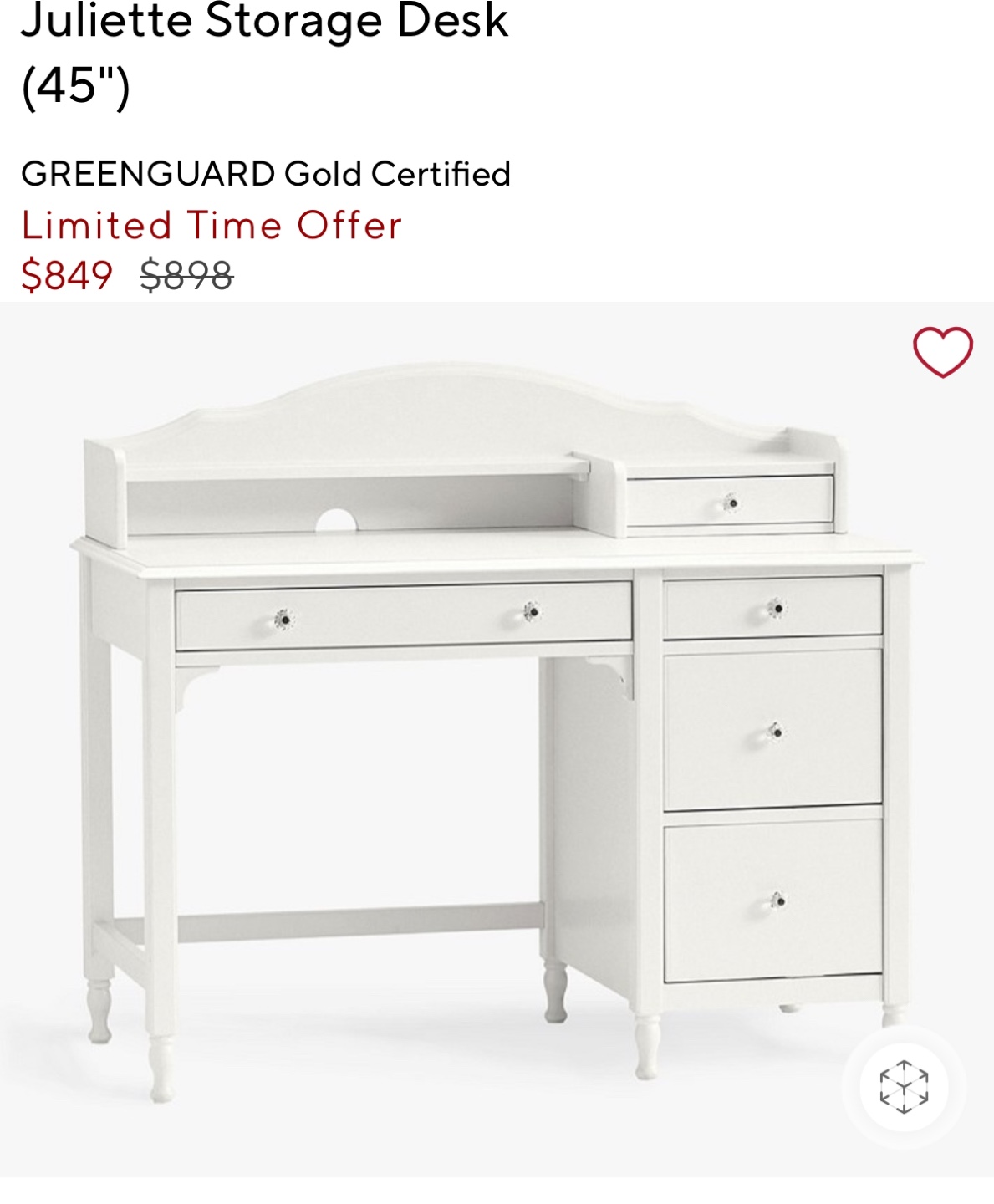 Pottery barn kids desk