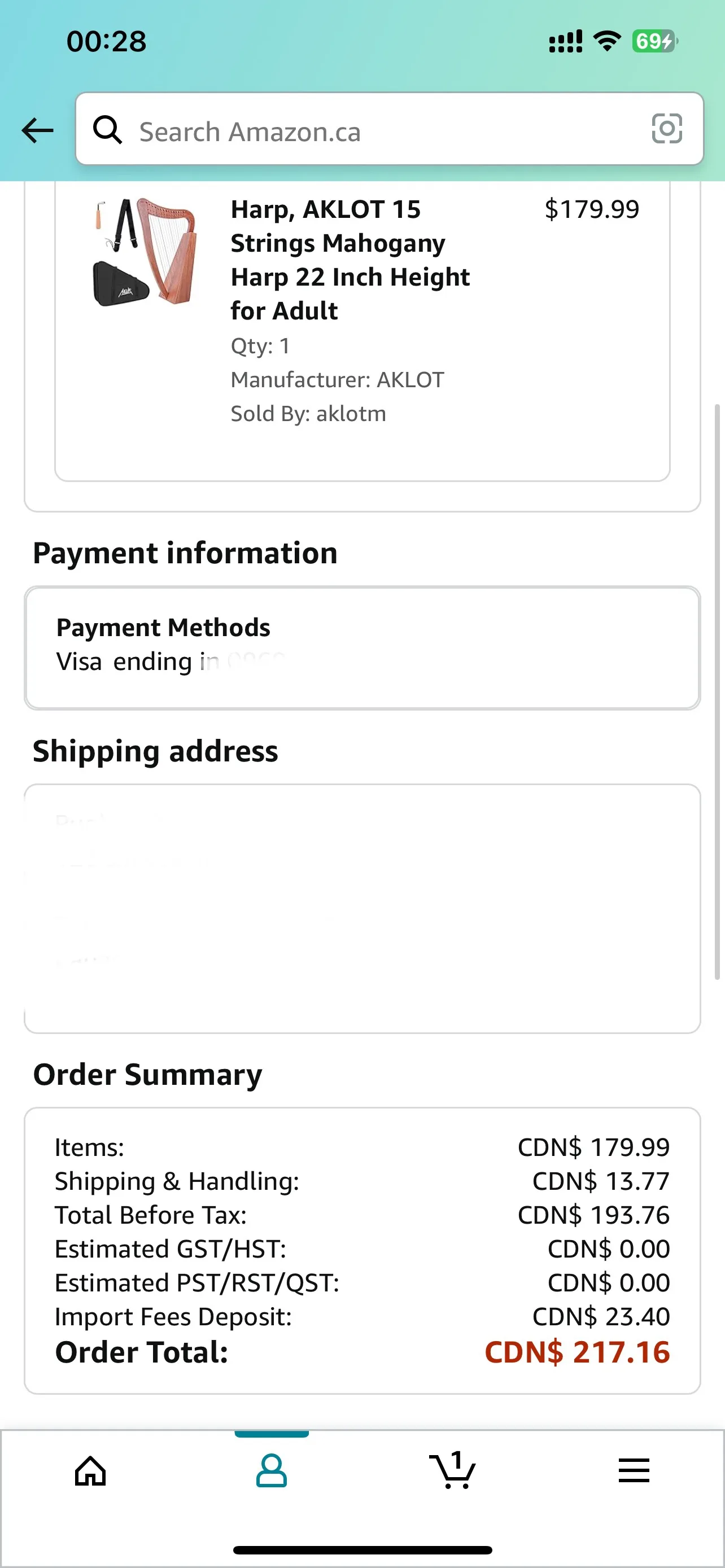 AKLOT 15 String Mahogany Harp image indicator(2)