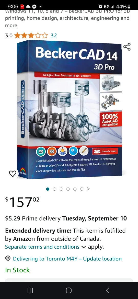 Becker CAD 14 3D Pro printing Software New Sealed image indicator(2)