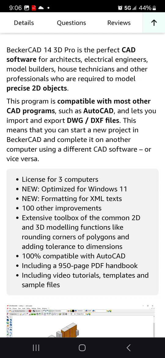 Becker CAD 14 3D Pro printing Software New Sealed image indicator(4)