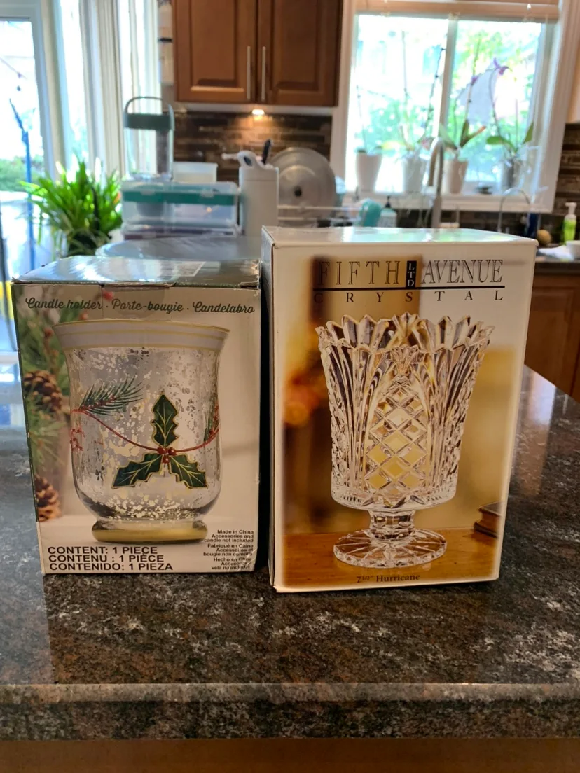 Fifth Avenue Crystal Hurricane + Candle Holder thumbnail