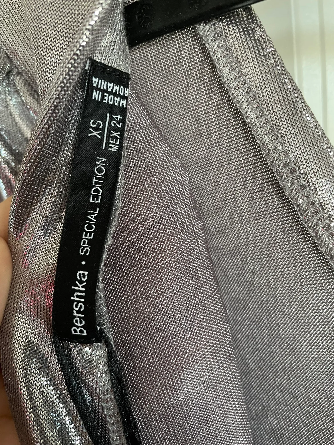 Bershka Silver Open back Bodysuit (special edition) image indicator(3)