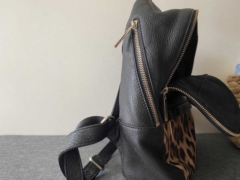 danier leather backpack ATTICUS Vintage Danier Large Pebbled Leather