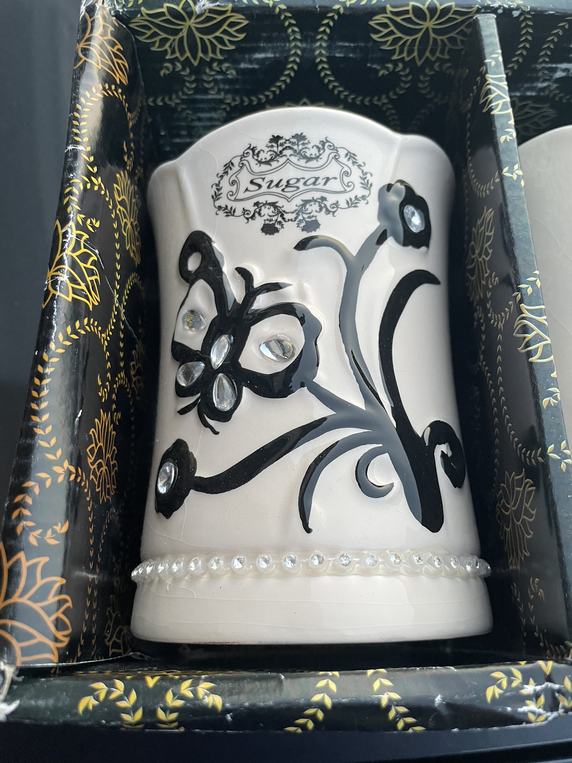 Ceramic Sugar and Coffee Canisters - photo 3