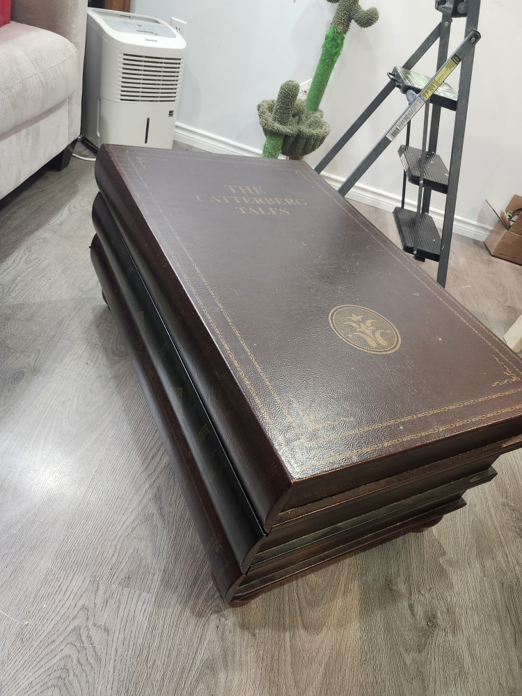 Storage Table - stacked books look
