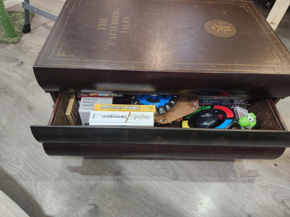Storage Table - stacked books look - photo 3
