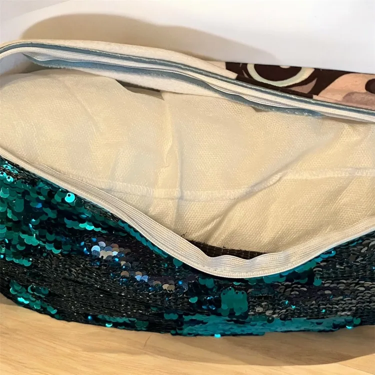 Mermaid Pillow Company "Puppies Play" Sequin Positivity Pillow image indicator(10)