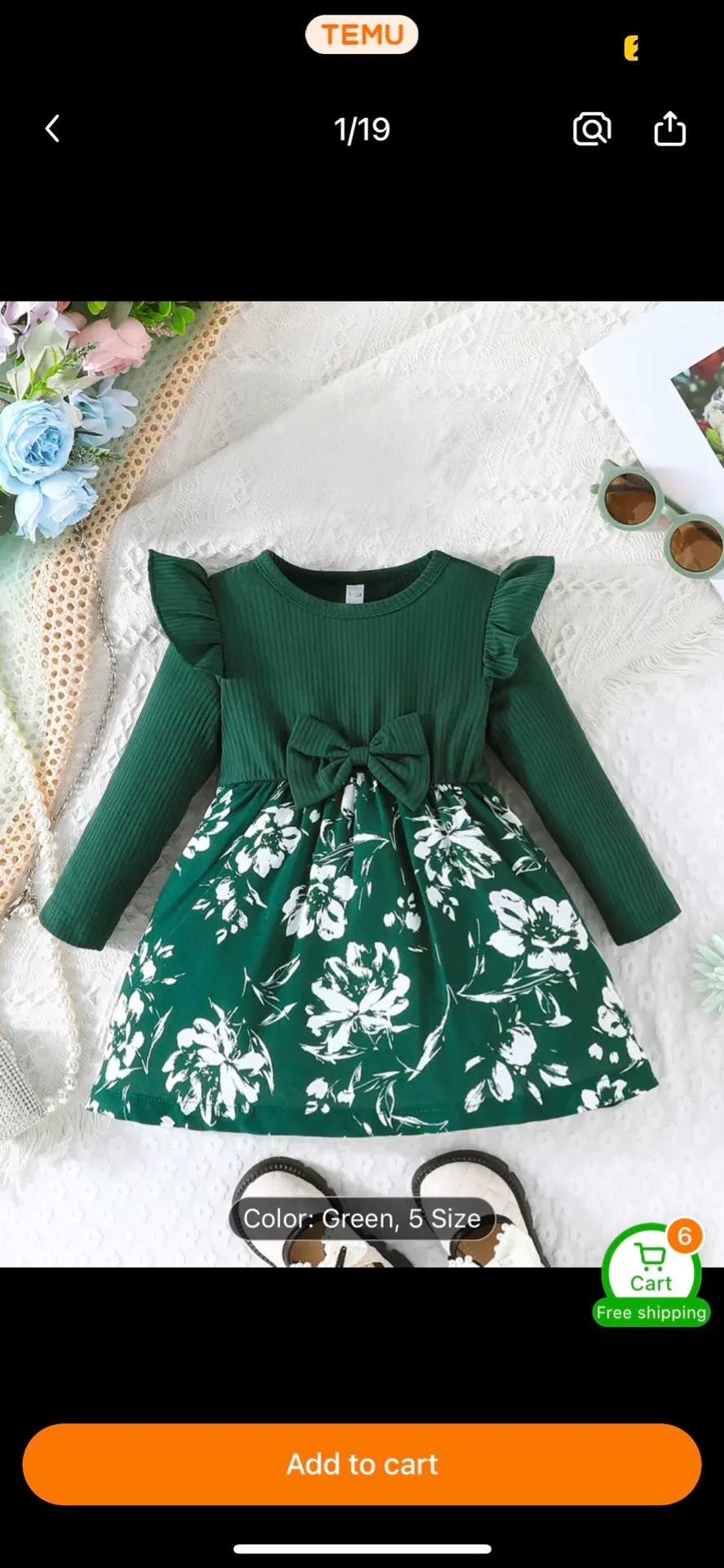 Green Floral Dress thumbnail