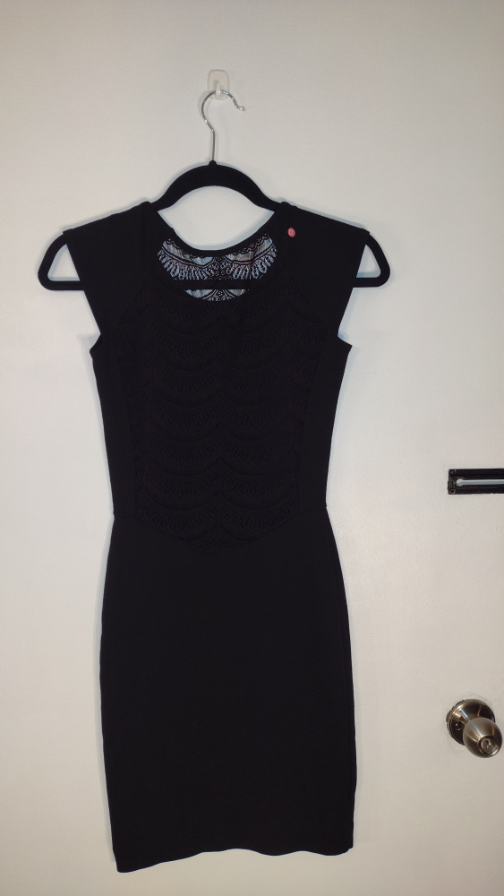 Black Lace Detail Dress - photo 2
