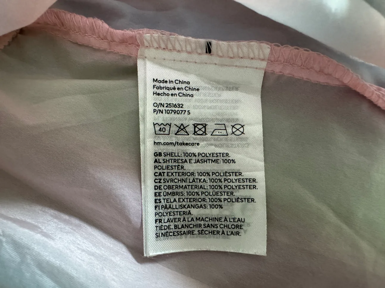 H&M Kids Rainbow Colored lightweight Jacket image indicator(4)