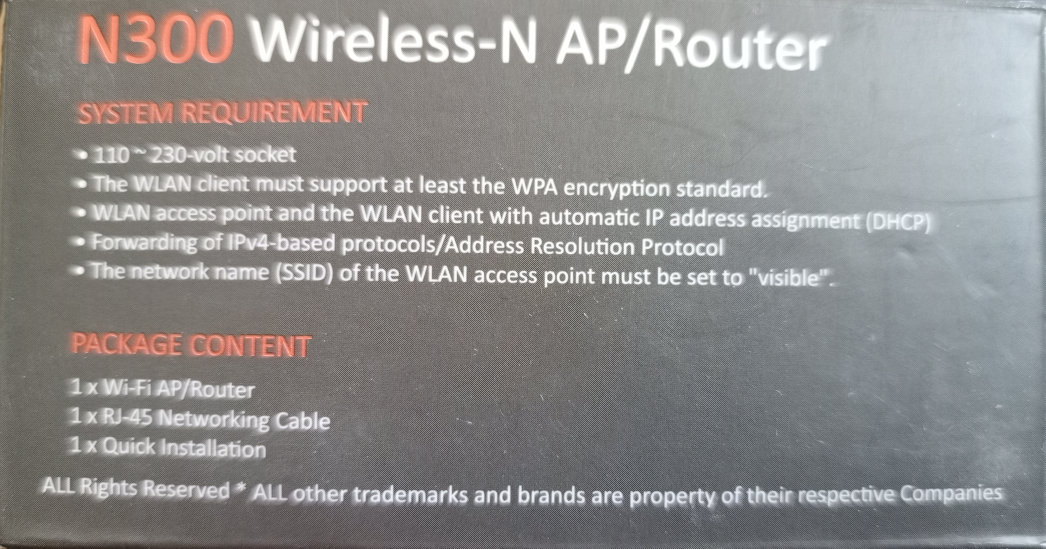 N300 Wireless-N AP/Router - photo 4