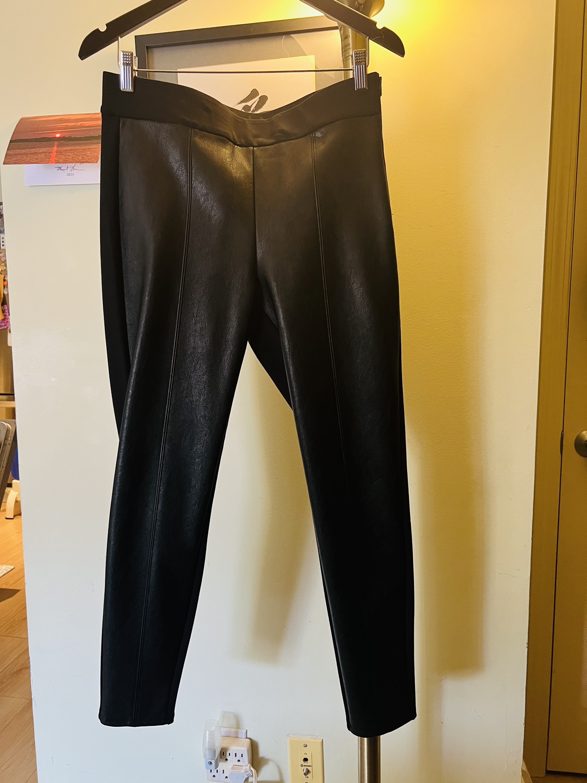 Ann Taylor Faux Leather Pants, never worn