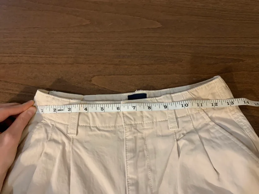Gap Khaki High Waisted Trousers 0 Petite image indicator(4)